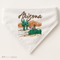 Desert Arizona Cactus Southwestern USA-Made Doggie Bandana thumb 0