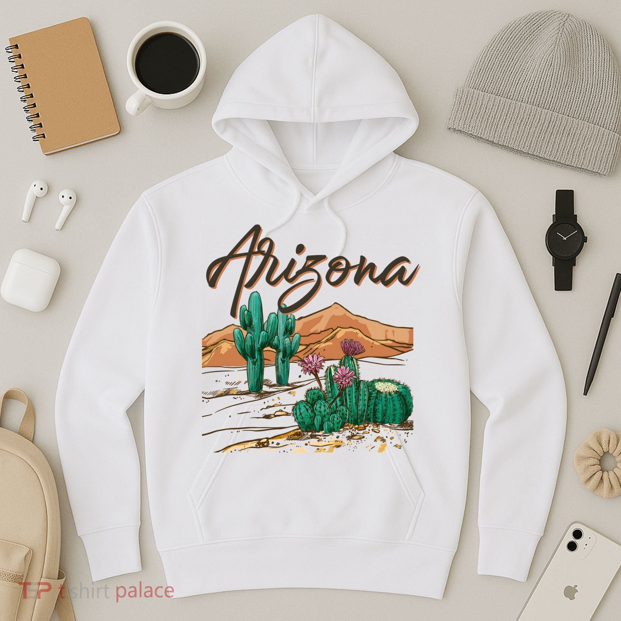 Desert Arizona Cactus Southwestern Hoodie