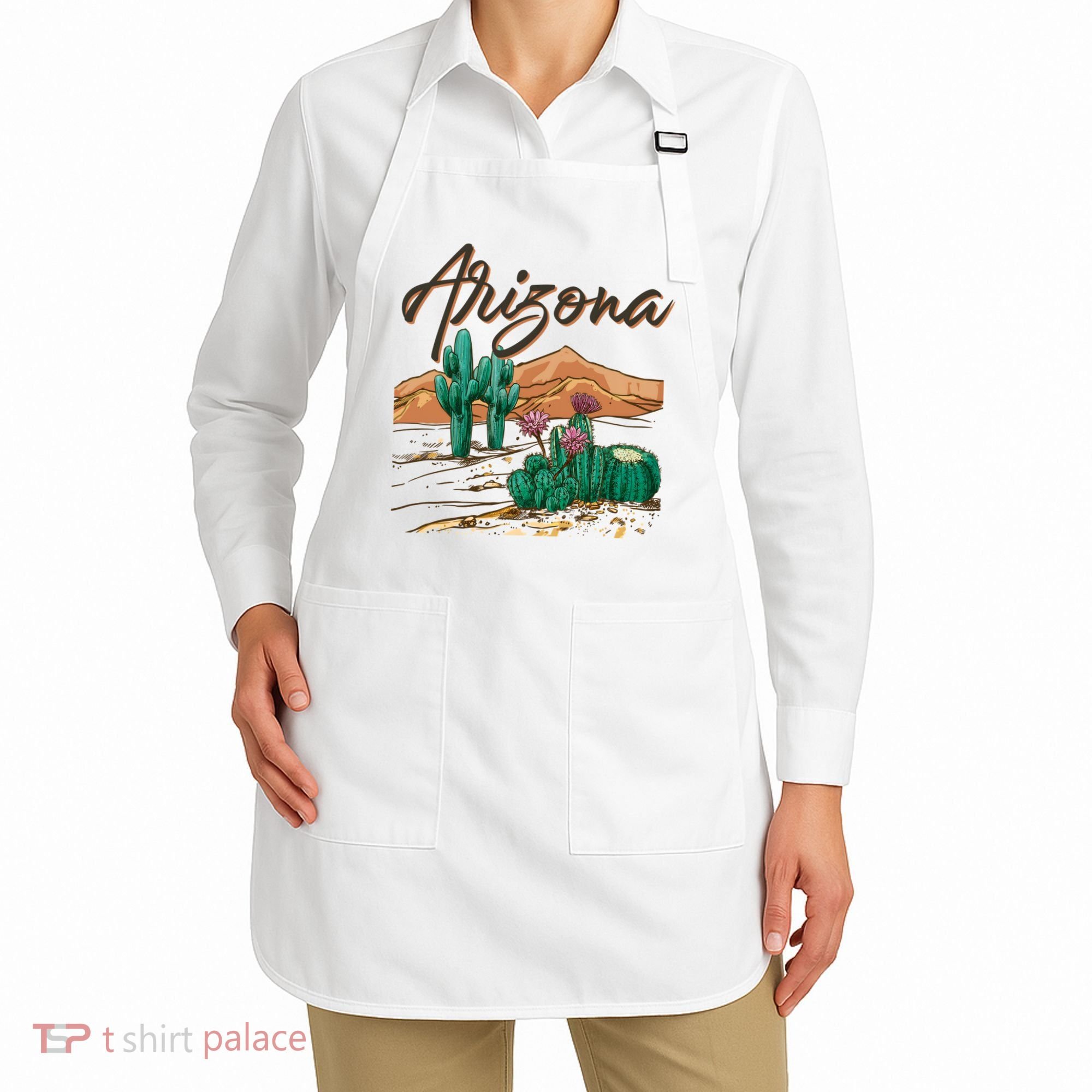 Desert Arizona Cactus Southwestern Apron