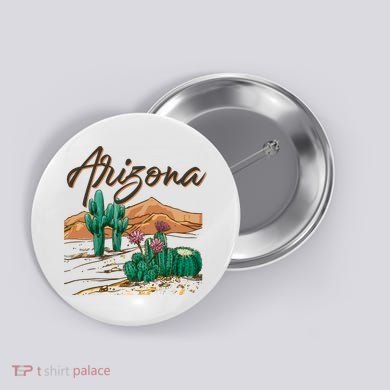 Desert Arizona Cactus Southwestern Button
