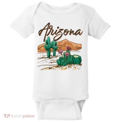 Desert Arizona Cactus Southwestern Baby Bodysuit