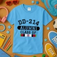 Dd214 Alumni Class Of Oef Afghanistan Veteran Pride Cool Gift Kids T-Shirt thumb 3
