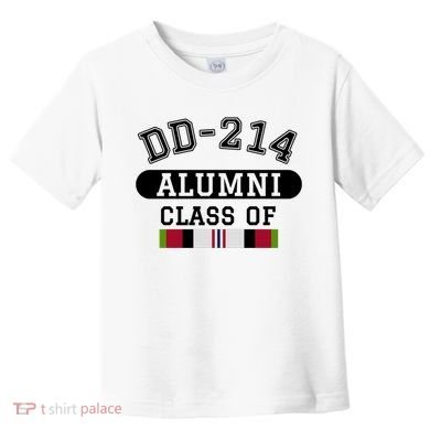 Dd214 Alumni Class Of Oef Afghanistan Veteran Pride Cool Gift Toddler T-Shirt