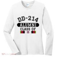 Dd214 Alumni Class Of Oef Afghanistan Veteran Pride Cool Gift Women's Long Sleeve Shirt thumb 0