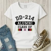Dd214 Alumni Class Of Oef Afghanistan Veteran Pride Cool Gift Women's T-Shirt thumb 3
