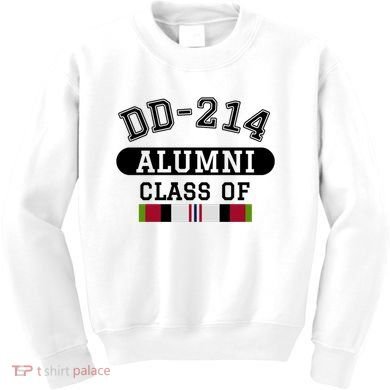 Dd214 Alumni Class Of Oef Afghanistan Veteran Pride Cool Gift Kids Sweatshirt