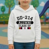 Dd214 Alumni Class Of Oef Afghanistan Veteran Pride Cool Gift Kids Hoodie thumb 3