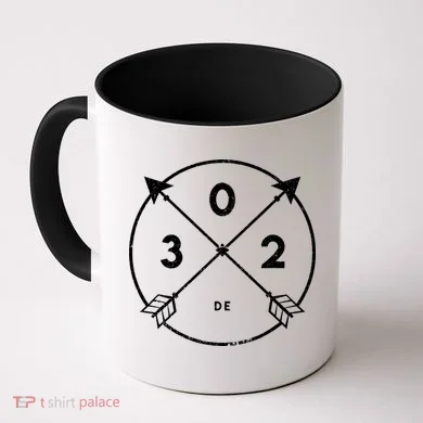 Delaware Area Code 302 State Pride Souvenir Gift Arrow Coffee Mug