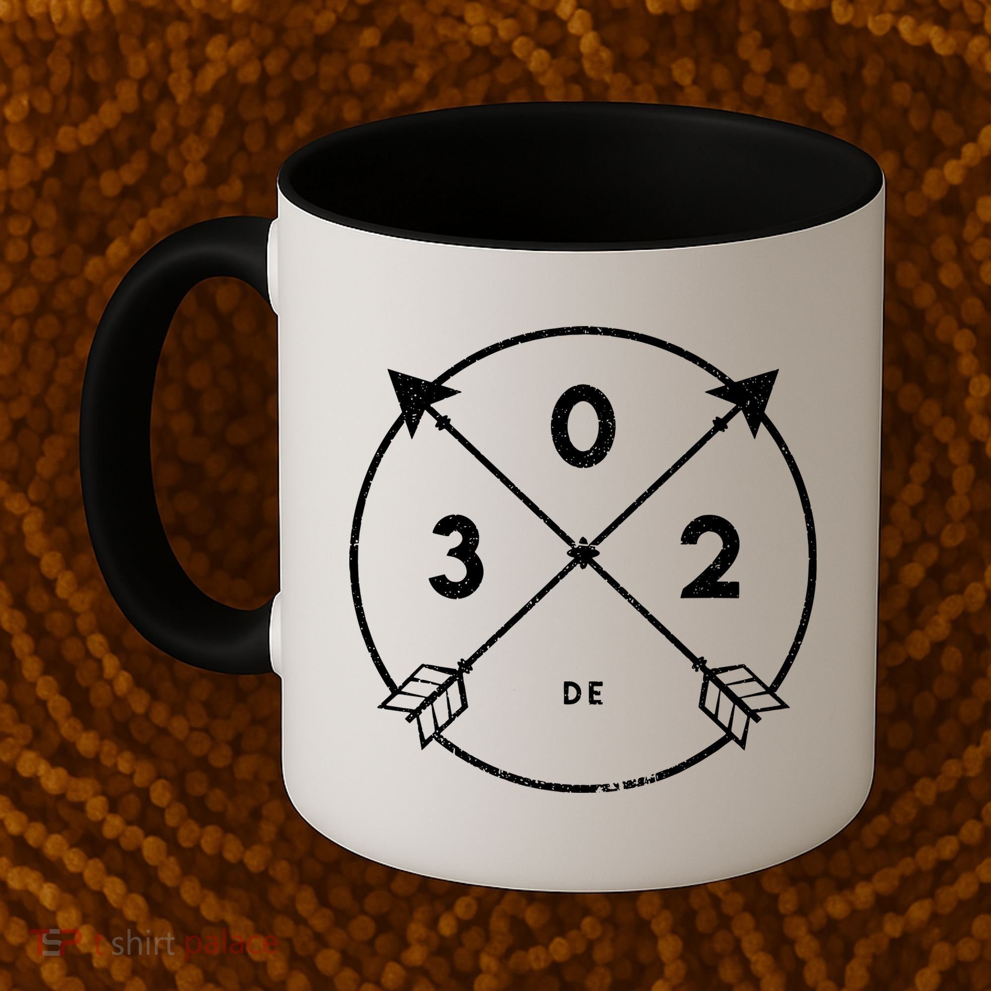 Delaware Area Code 302 State Pride Souvenir Gift Arrow Coffee Mug