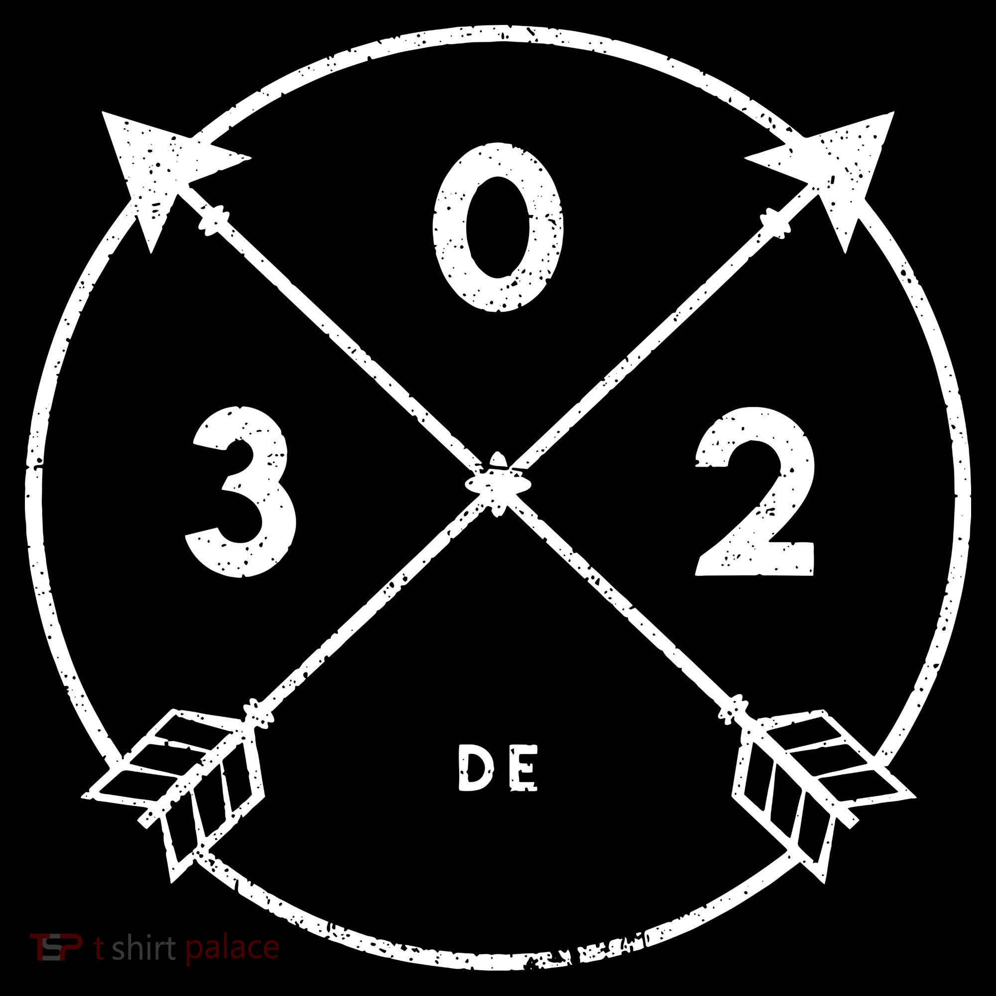 Delaware Area Code 302 State Pride Souvenir Gift Arrow Ornament