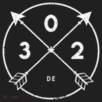 Delaware Area Code 302 State Pride Souvenir Gift Arrow Golf Towel thumb 3