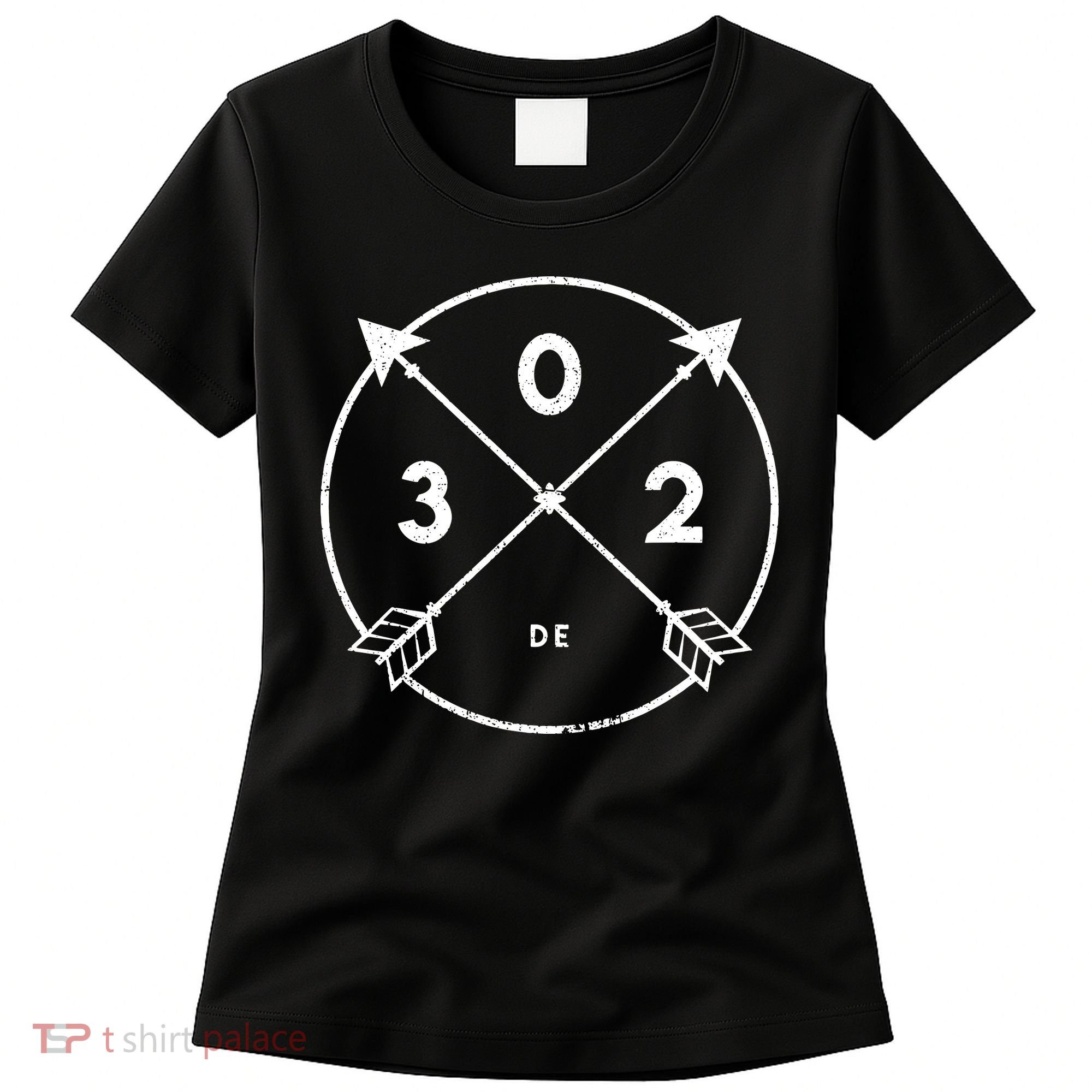 Delaware Area Code 302 State Pride Souvenir Gift Arrow Women's T-Shirt