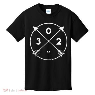 Delaware Area Code 302 State Pride Souvenir Gift Arrow Kids T-Shirt