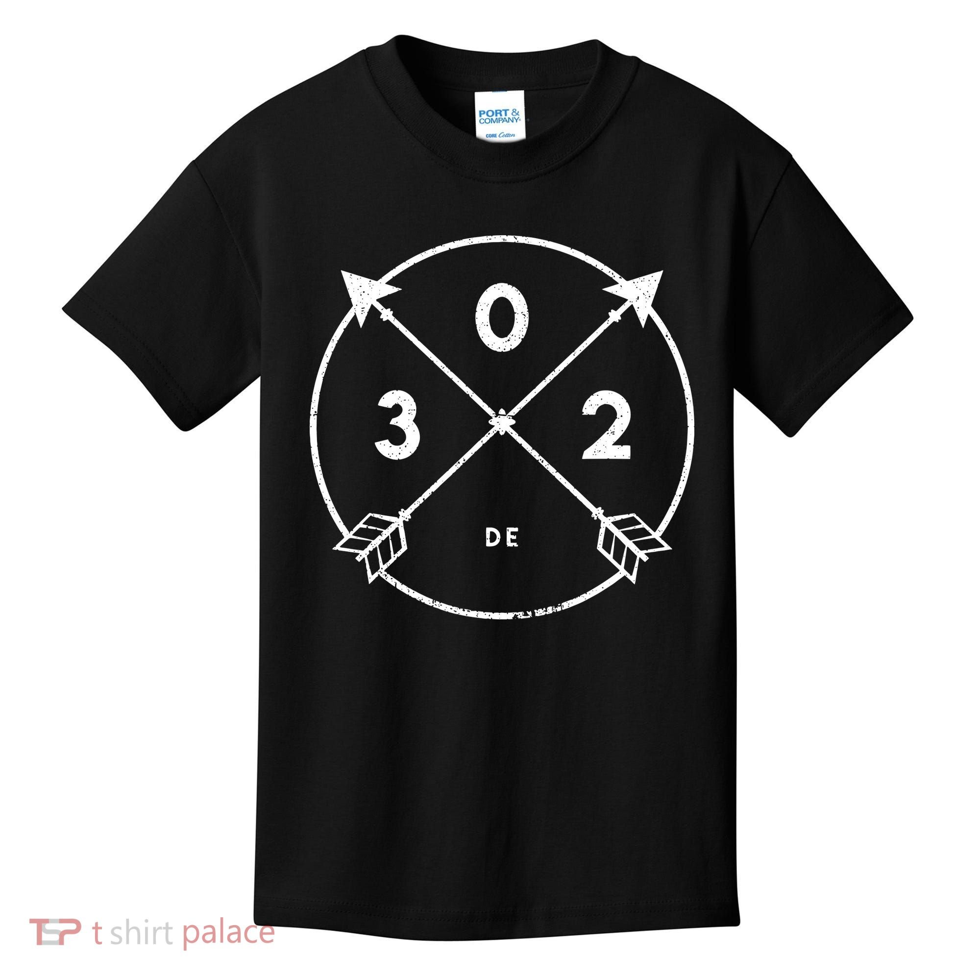 Delaware Area Code 302 State Pride Souvenir Gift Arrow Kids T-Shirt