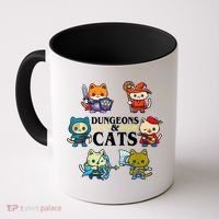 Dungeons And Cats Coffee Mug thumb 0