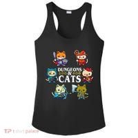 Dungeons And Cats Ladies PosiCharge Competitor Racerback Tank thumb 0