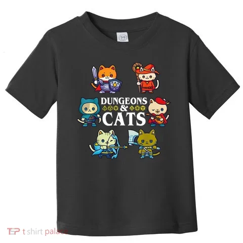 Dungeons And Cats Toddler T-Shirt in the selected color