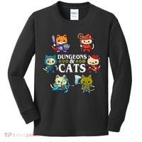 Dungeons And Cats Kids Long Sleeve Shirt thumb 0
