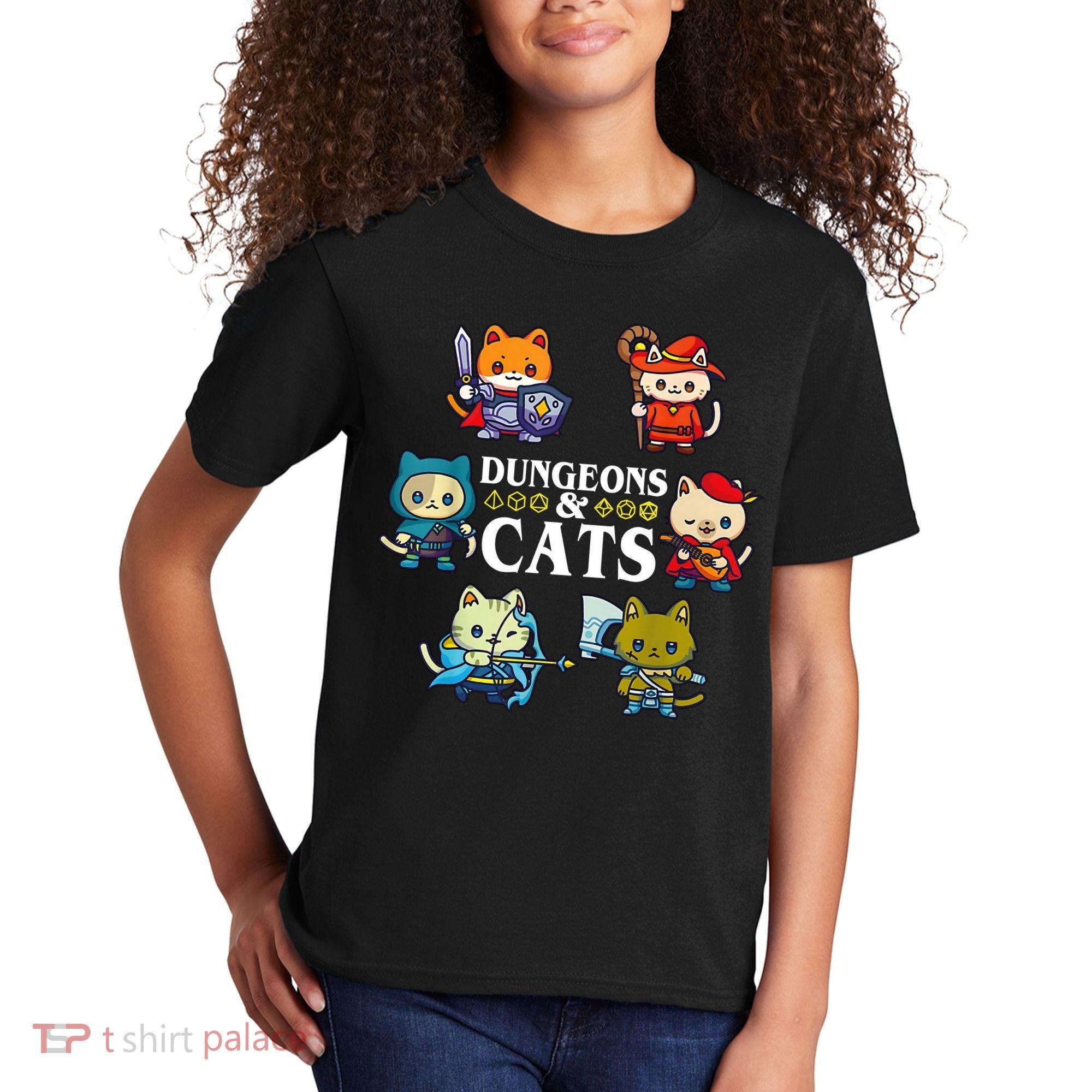 Dungeons And Cats Kids T-Shirt