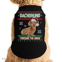 Dachshund Dog Funny Wiener Ugly Christmas Doggie Tank thumb 0