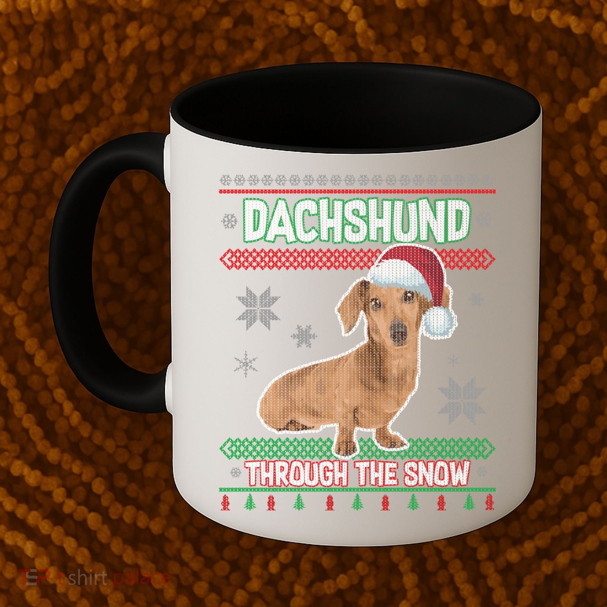 Dachshund Dog Funny Wiener Ugly Christmas Coffee Mug