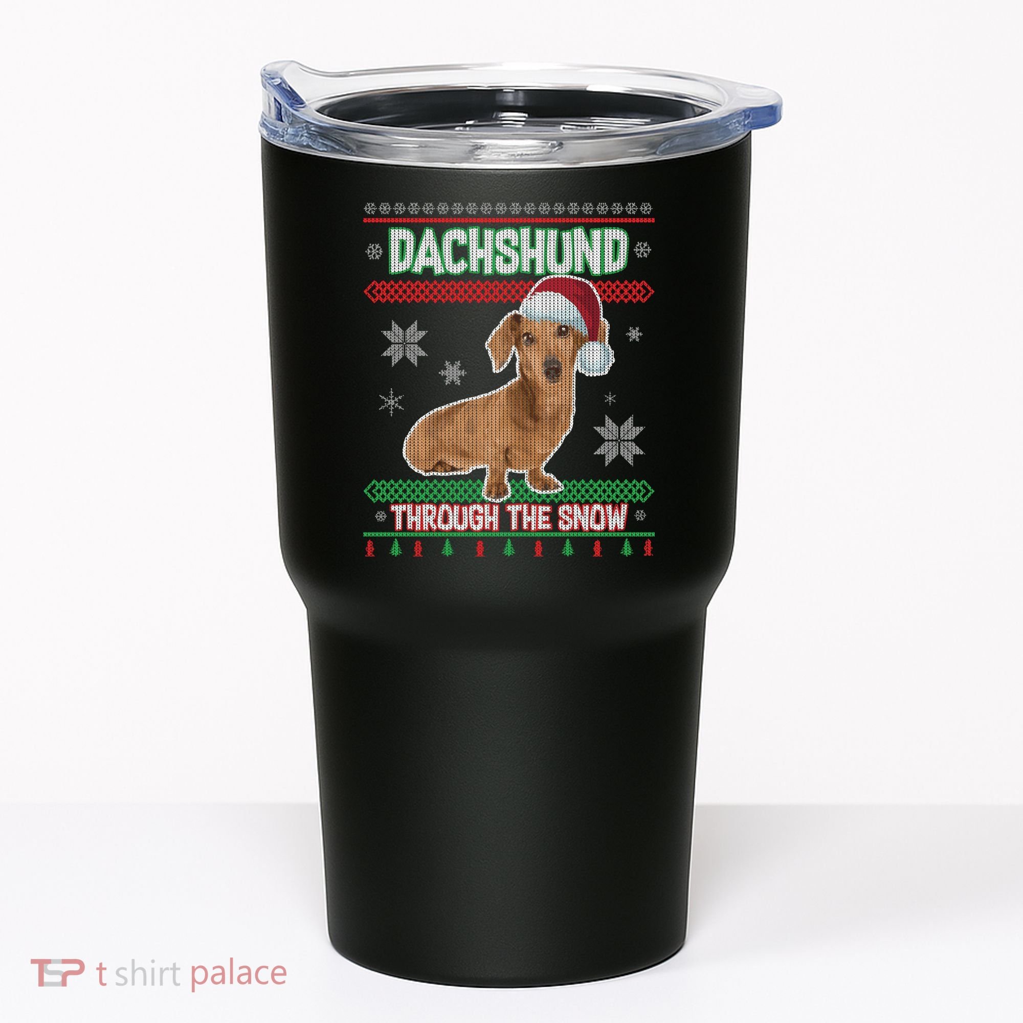 Dachshund Dog Funny Wiener Ugly Christmas Tumbler