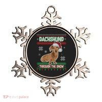 Dachshund Dog Funny Wiener Ugly Christmas Ornament thumb 0