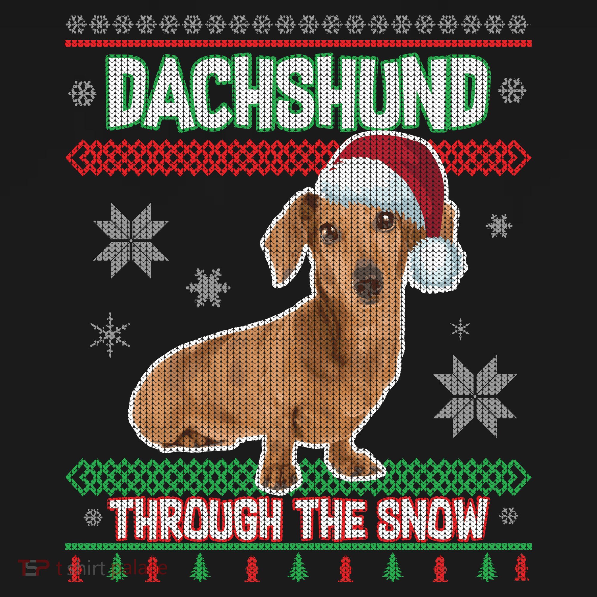 Dachshund Dog Funny Wiener Ugly Christmas Women's Tank Top