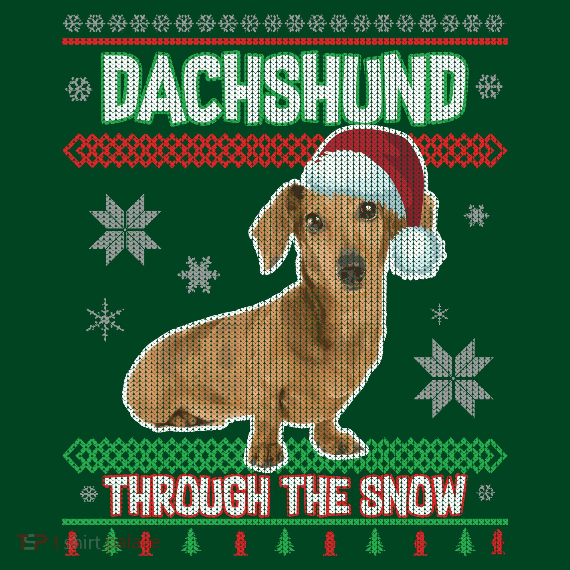 Dachshund Dog Funny Wiener Ugly Christmas Long Sleeve Shirt