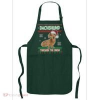 Dachshund Dog Funny Wiener Ugly Christmas Apron thumb 0