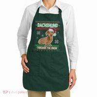 Dachshund Dog Funny Wiener Ugly Christmas Apron thumb 2