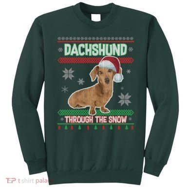 Dachshund Dog Funny Wiener Ugly Christmas Sweatshirt
