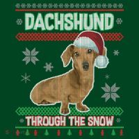 Dachshund Dog Funny Wiener Ugly Christmas T-Shirt thumb 7
