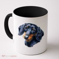 Dachshund Face Coffee Mug thumb 0