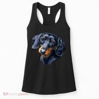 Dachshund Face Women's Tank Top thumb 0