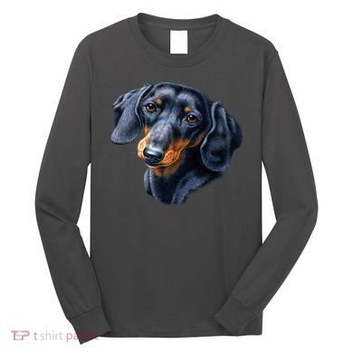 Dachshund Face Long Sleeve Shirt