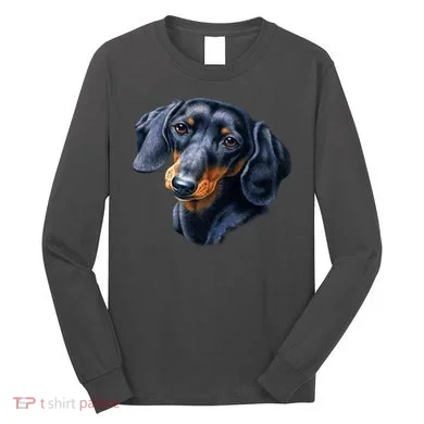 Dachshund Face Long Sleeve Shirt