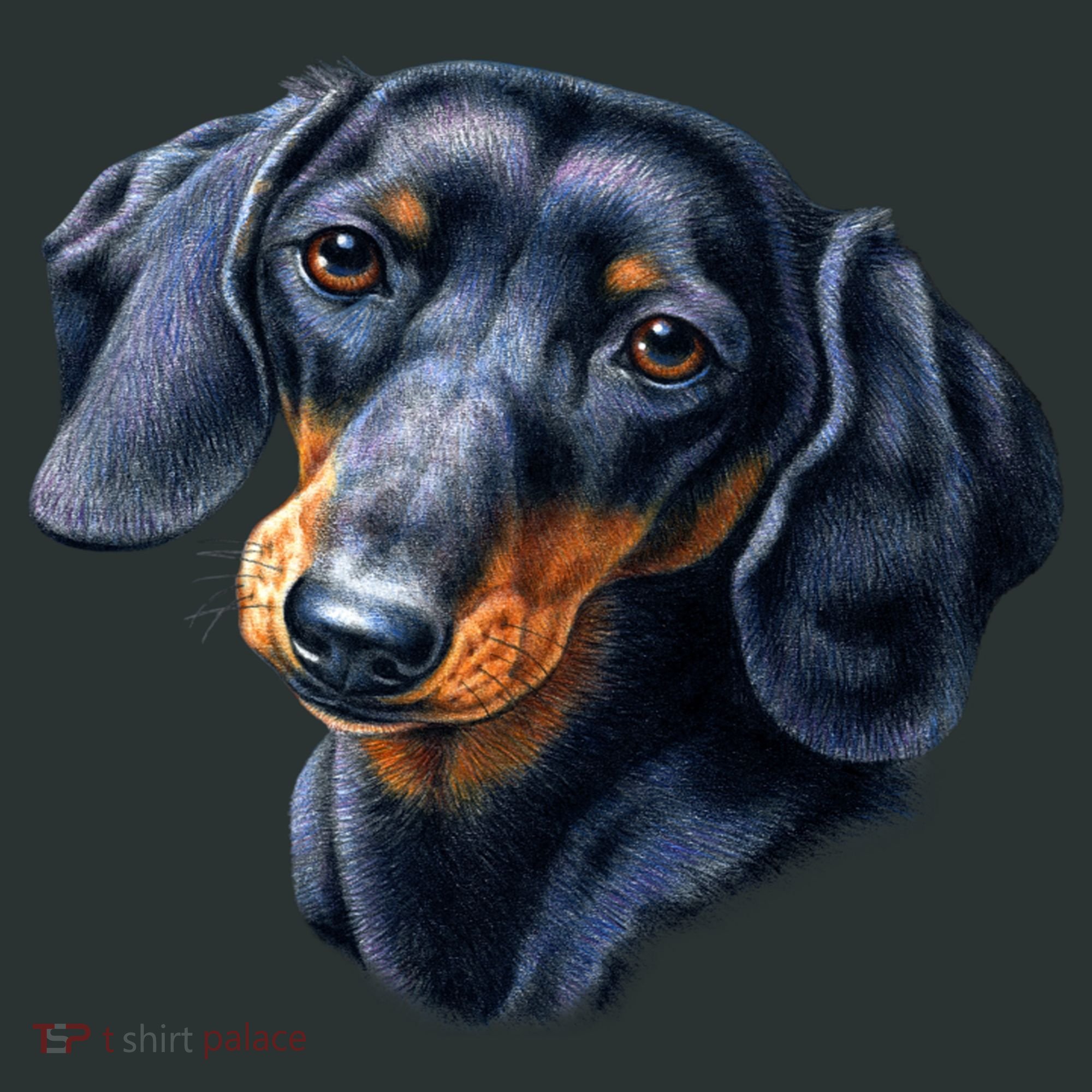 Dachshund Face Baby Bodysuit