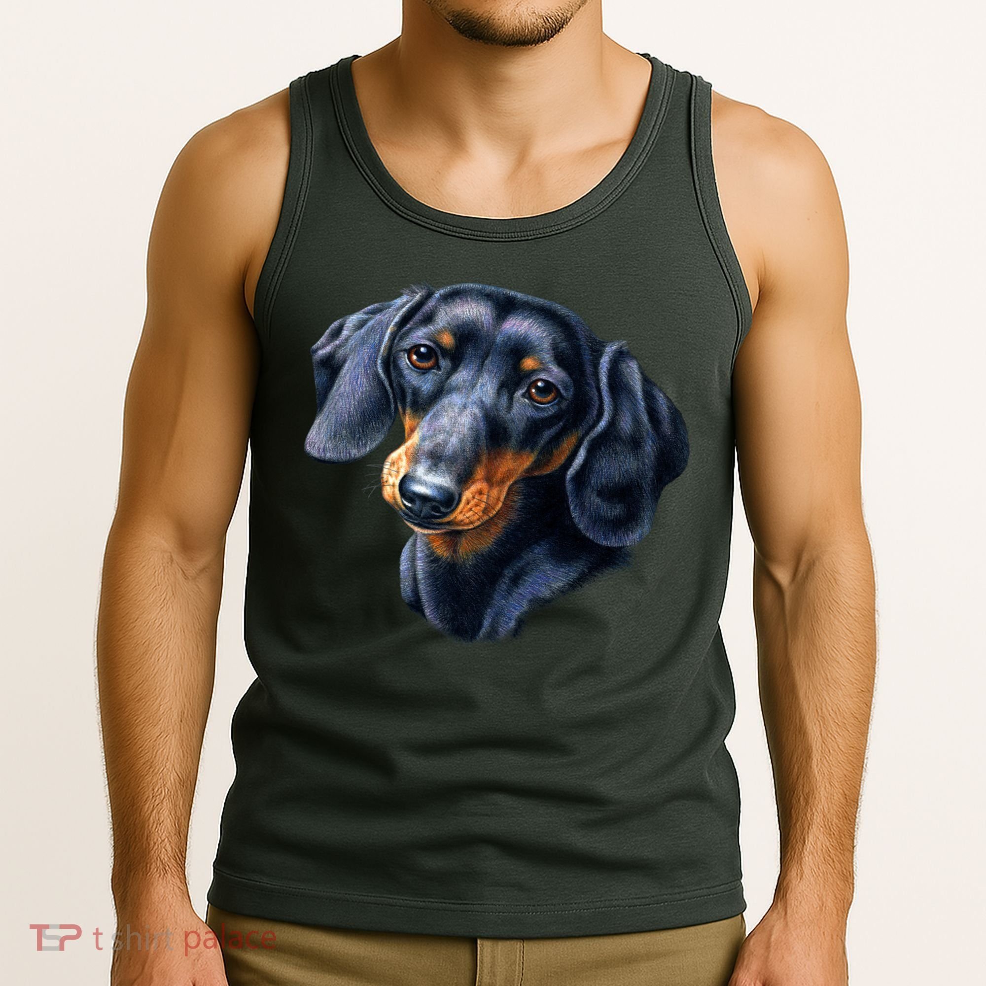Dachshund Face Tank Top
