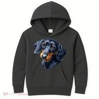 Dachshund Face Kids Hoodie thumb 0