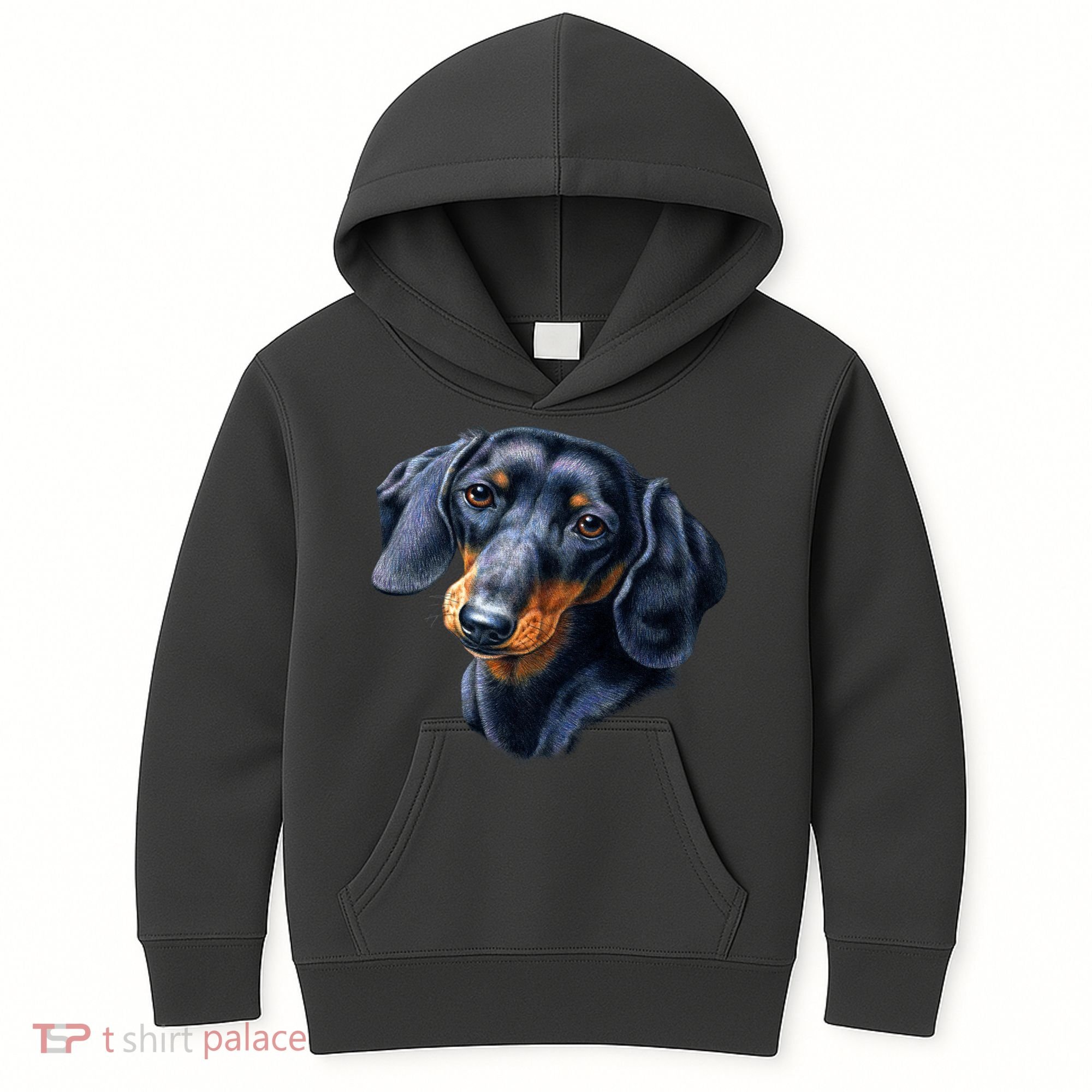 Dachshund Face Kids Hoodie