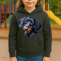 Dachshund Face Kids Hoodie thumb 3