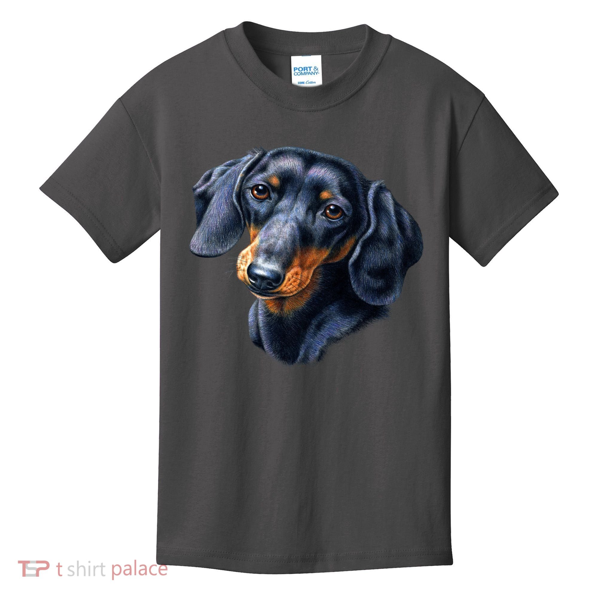 Dachshund Face Kids T-Shirt