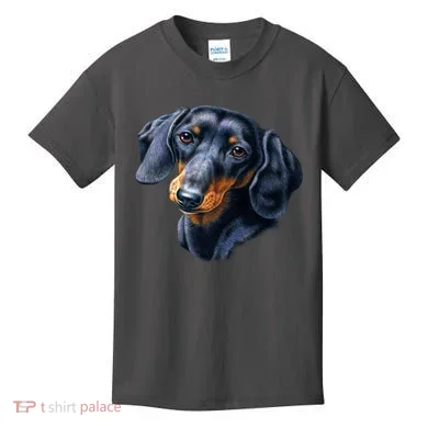 Dachshund Face Kids T-Shirt