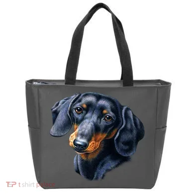 Dachshund Face Tote Bag