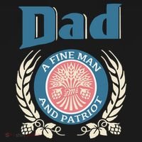 Dad A Fine Man And Patriot Button thumb 1