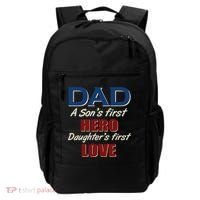 Dad A Son First Hero Daughters First Love Backpack thumb 0