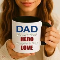 Dad A Son First Hero Daughters First Love Coffee Mug thumb 3