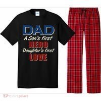 Dad A Son First Hero Daughters First Love Pajama Set thumb 0