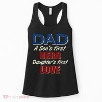 Dad A Son First Hero Daughters First Love Women's Tank Top thumb 0